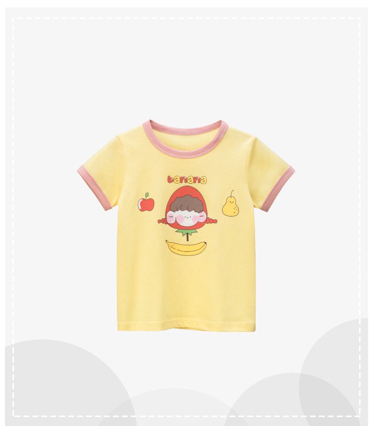 純棉短袖上衣-草莓女孩