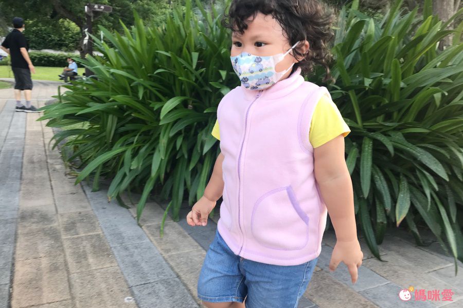 MAMDADKIDS - 搖粒絨保暖背心-小熊-藍色