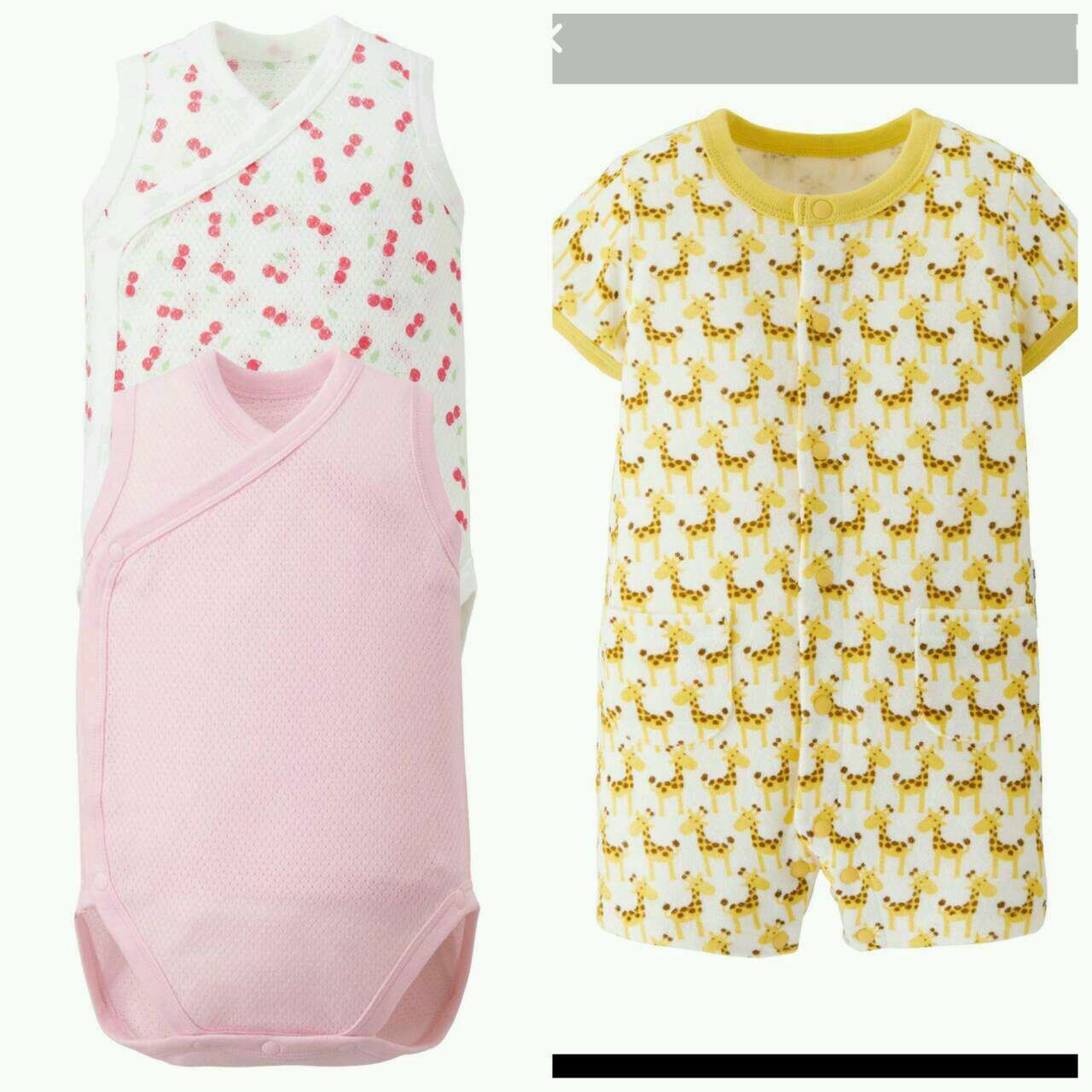 全新-uniqlo新生兒包屁衣連身衣