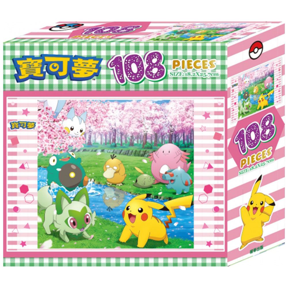 寶可夢108片盒裝拼圖(J)
