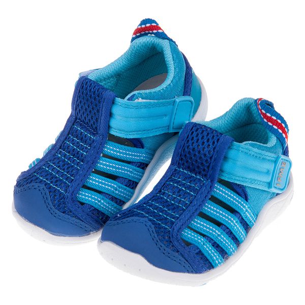 IFME - 新彩藍色寶寶機能水涼鞋
