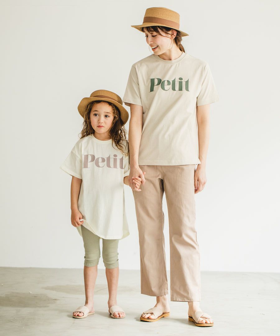 日本 PAIRMANON - 100%柔棉 印花前短後長短袖洋裝-NIPPY-摩卡