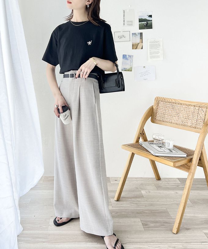 日本 Classical Elf - Java 純棉logo定番款短袖上衣-象牙白x海軍藍