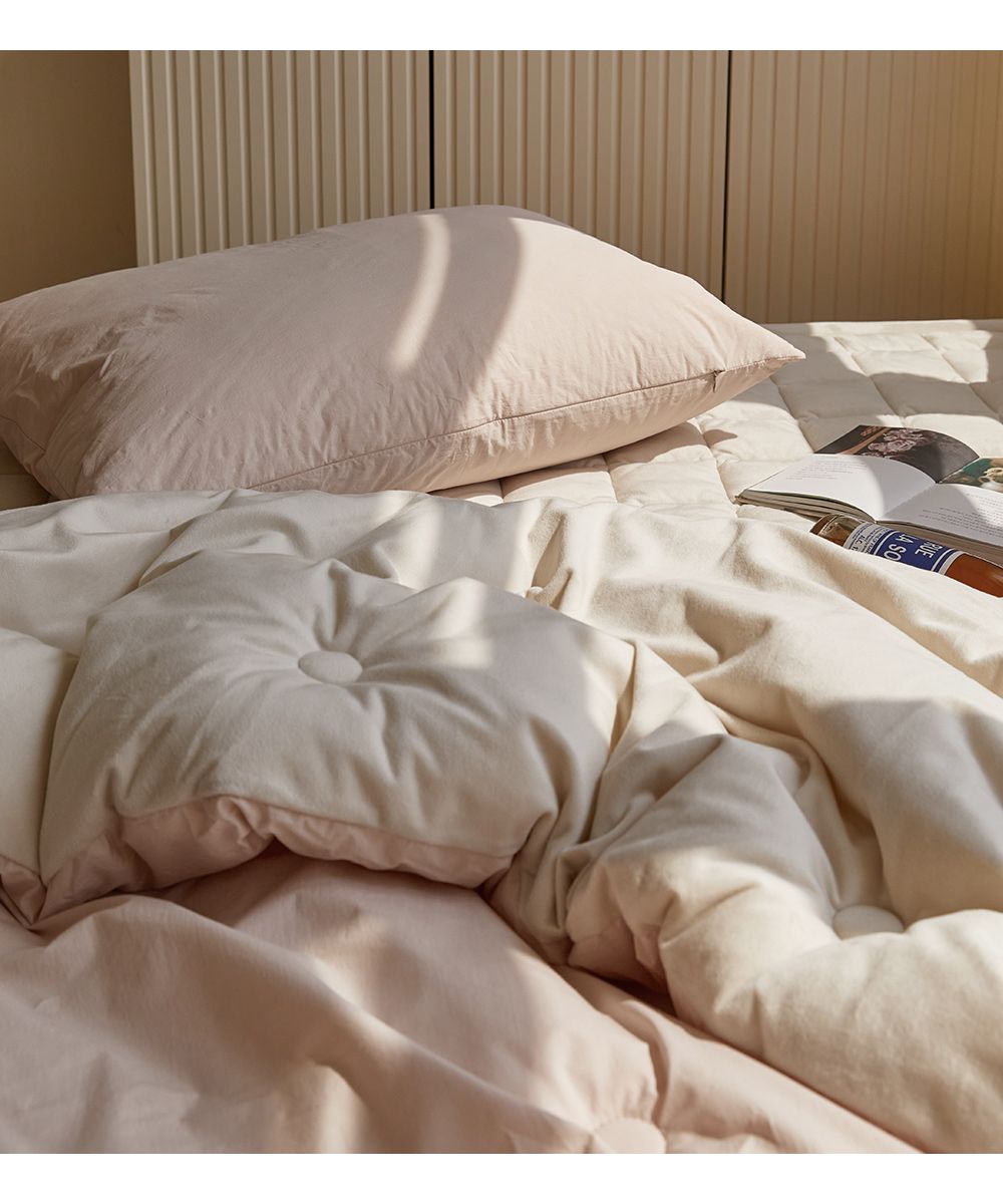 韓國 Maatila - 高密度60支棉舒柔超細纖維棉被(冬被)-草莓拿鐵