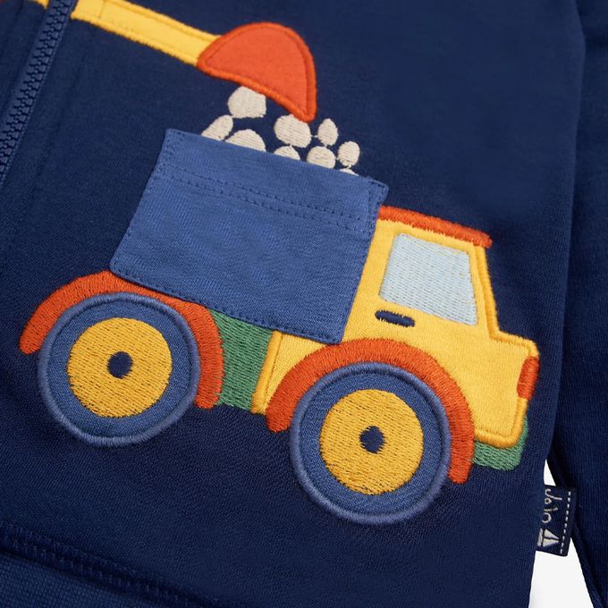 英國 JoJo Maman BeBe - 雙面穿100%純棉保暖連帽外套-施工中