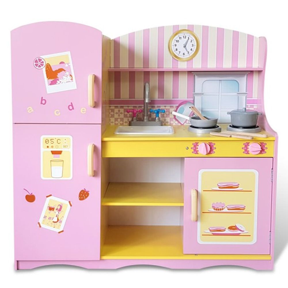 Kikimmy - 【新品】魔法安娜木製廚房玩具組-94x29.5x102cm