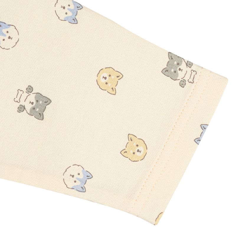 akachan honpo - 長袖家居服 穿衣練習-柴犬-象牙白色