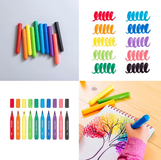 美國 OOLY - 可水洗色筆-10色