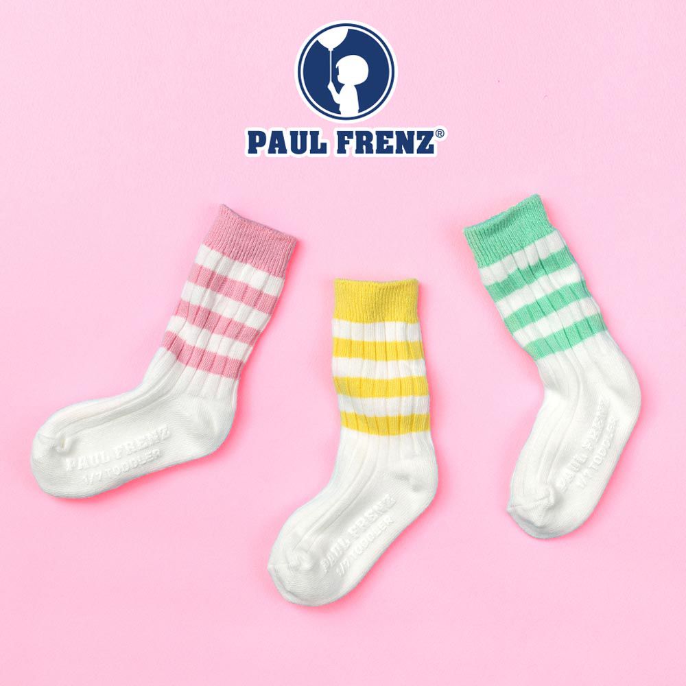 韓國 PAUL FRENZ - (3入組)韓製彈力中長筒襪-MICKEY