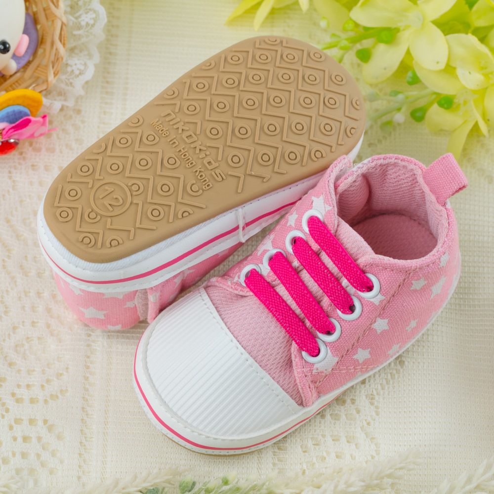 nikokids - 軟Q底學步鞋-粉色(SG576)