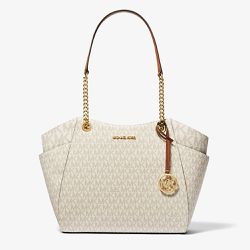 MICHAEL KORS - 經典款荖花托特包 (香草白)