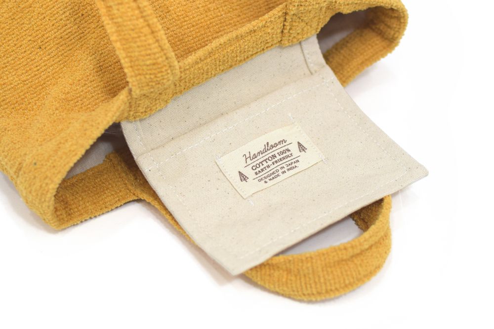 日本 TOMO - 可愛動物刺繡帆布包/提袋-柴犬-芥末 (29×21×D10cm)