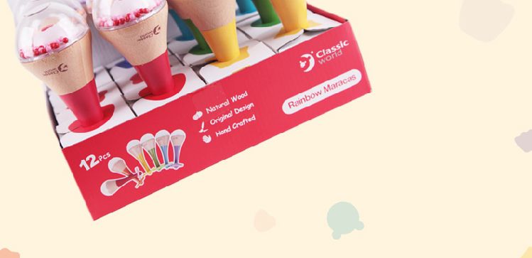 德國 ClassicWorld - 虹彩沙鈴-顏色隨機