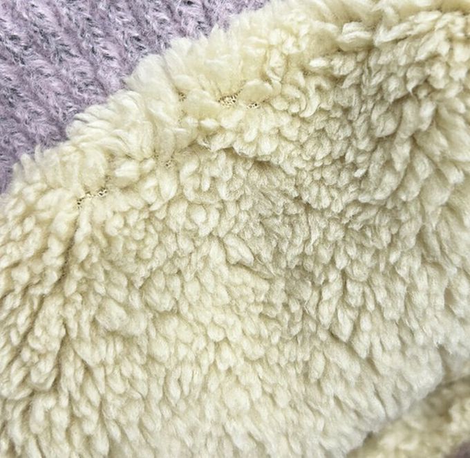 日本代購 - 可愛怪獸眼睛造型毛帽-紫粉