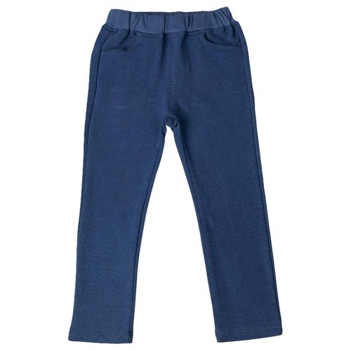 akachan honpo - 10分經典褲-毛圈內裡 一般合身款-藍色