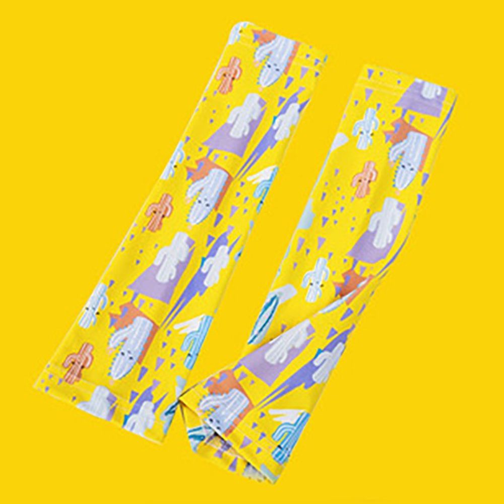 韓國lemonkid - 繽紛兒童袖套-黃色仙人掌