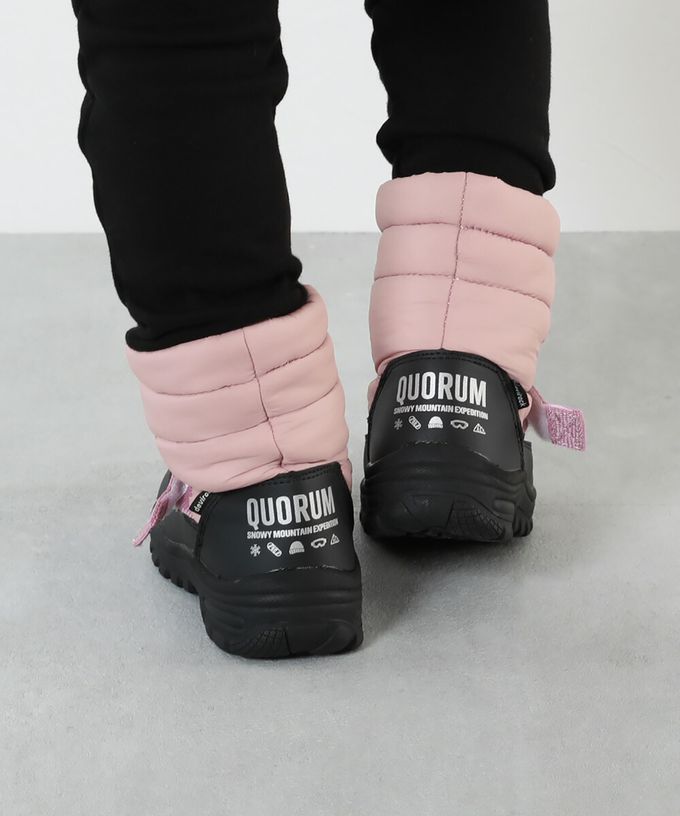 日本 devirock - 防滑防潑水可調鬆緊雪靴-灰