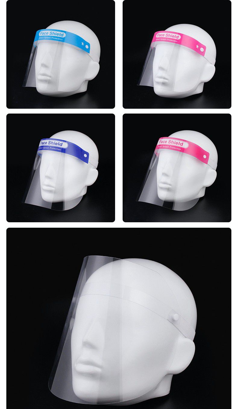 隔離飛沫兒童防護面罩-中-粉色 (約28x20cm)