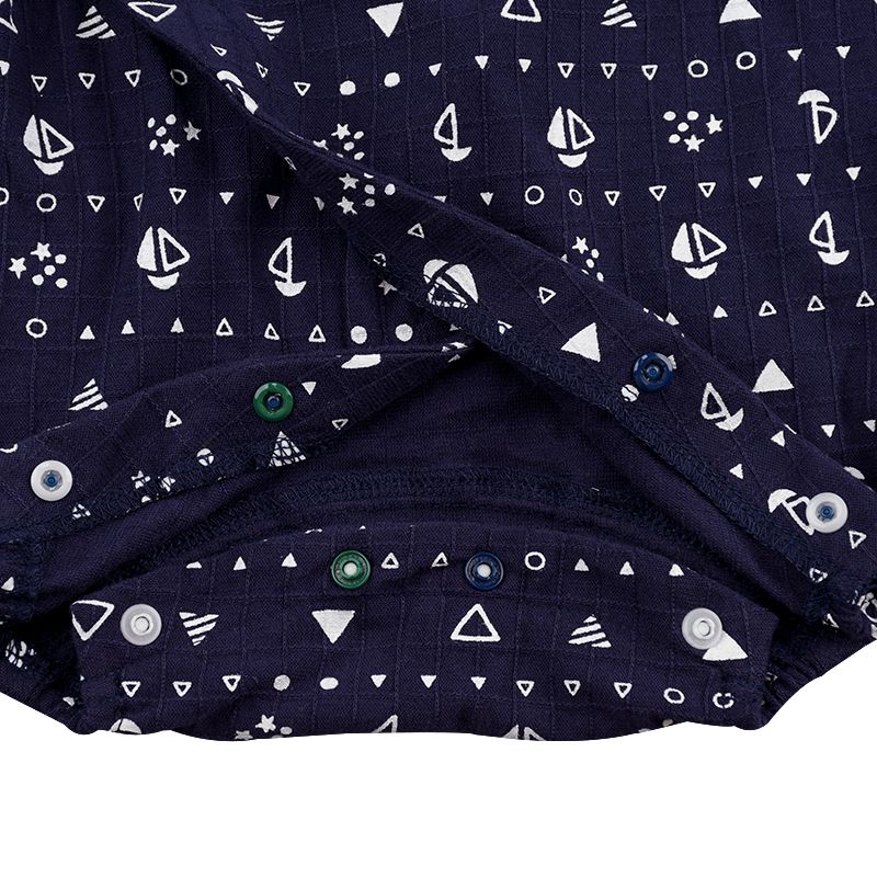 akachan honpo - 短袖涼爽兔裝-深藍色