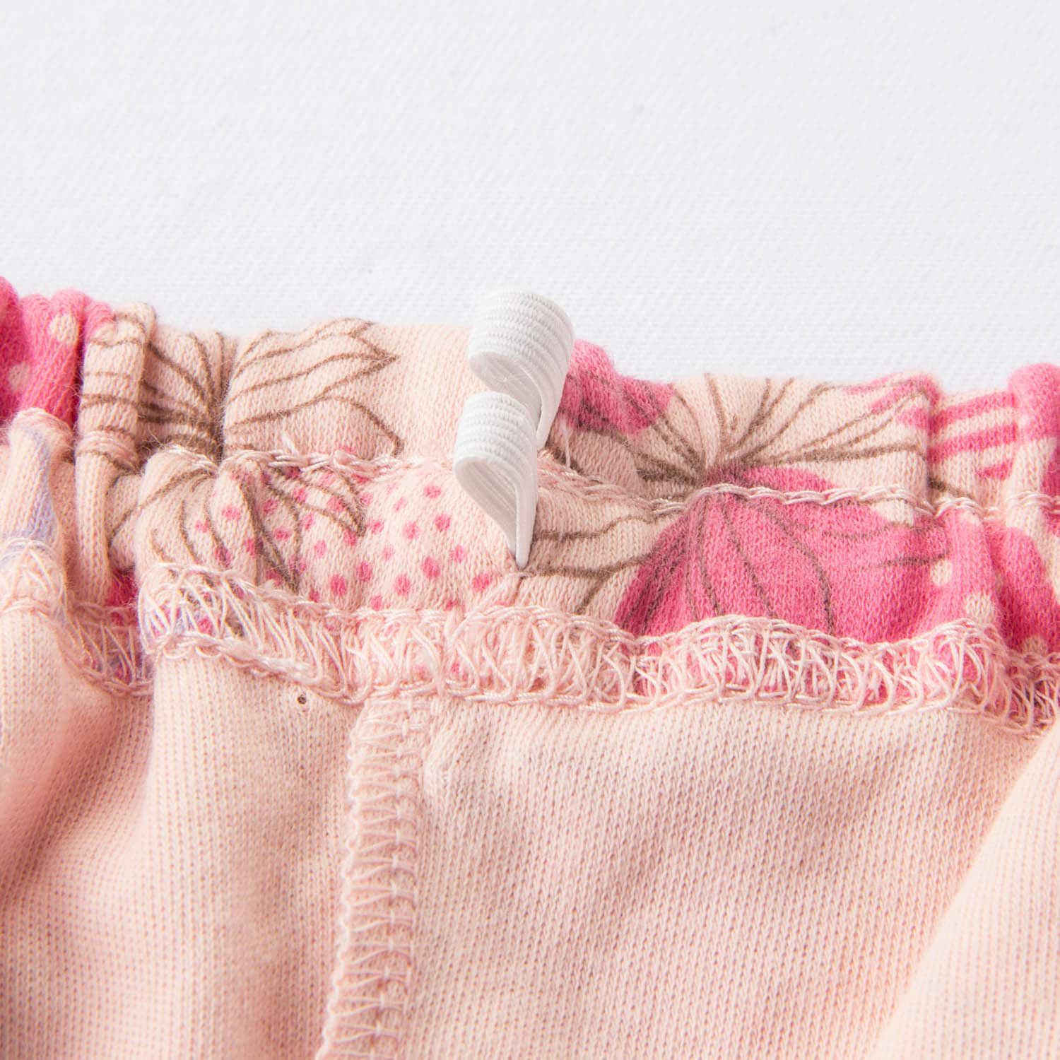 日本千趣會 - 迪士尼 夢幻荷葉短袖家居服/睡衣-米妮點點-粉