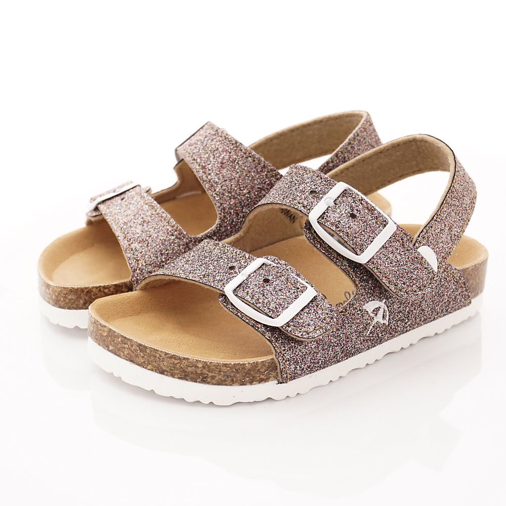 Arnold Palmer 雨傘牌 - 卡通童鞋-專櫃晶亮軟木涼鞋款(中小童段)-粉紅