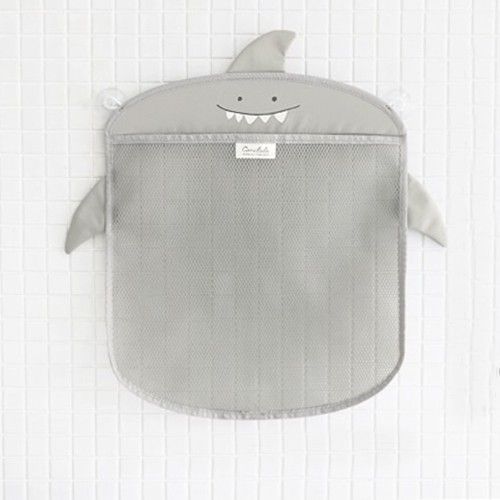 韓國 Conitale - 洗澡玩具收納袋-灰色鯊魚 (35*40cm)