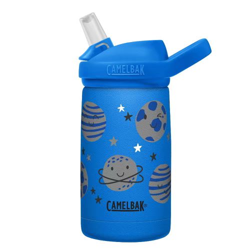 eddy+ 兒童吸管雙層不鏽鋼保溫瓶-微笑星球-350ML