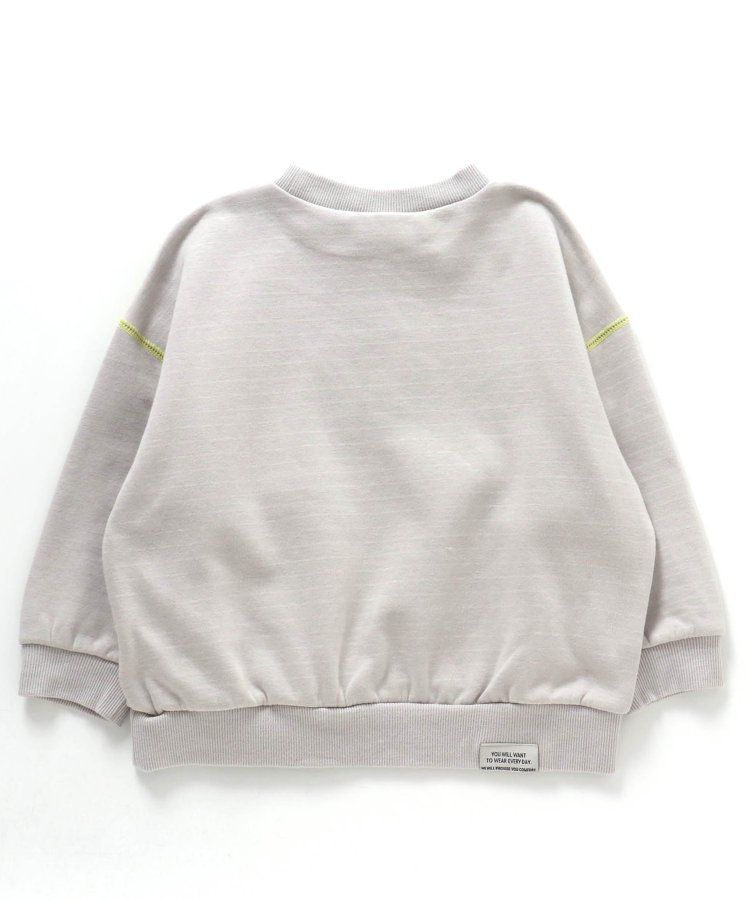 日本 BREEZE - 內刷毛英文logo百搭運動衫-草綠