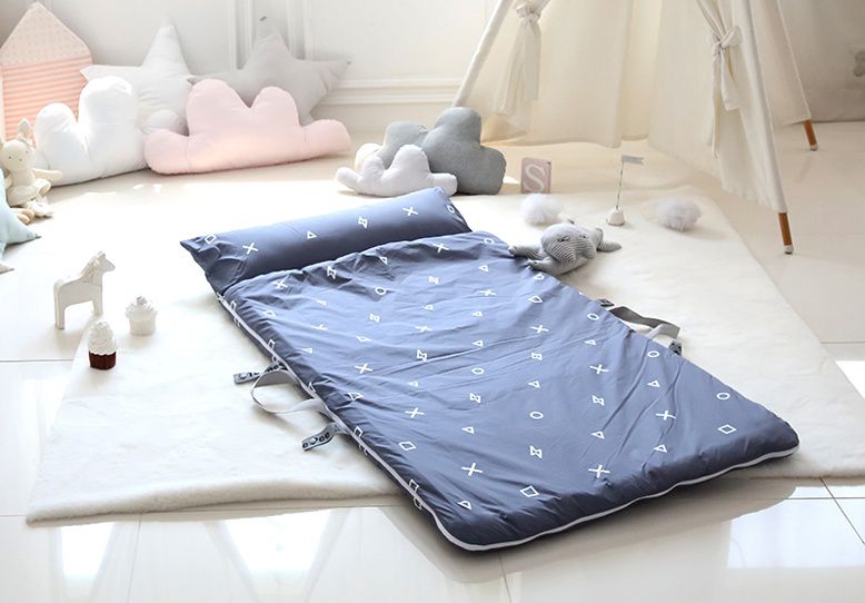 韓國 Teepee - 四季用防蟎抗菌兒童睡袋(有拉鍊)-摩登灰