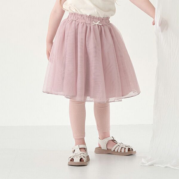 日本 Lycee mine - 搖曳可愛內搭褲紗裙-薄荷綠