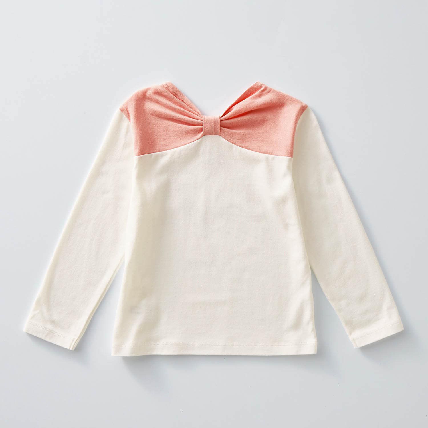 日本千趣會 - 迪士尼印花長袖上衣-瑪麗貓-粉x白