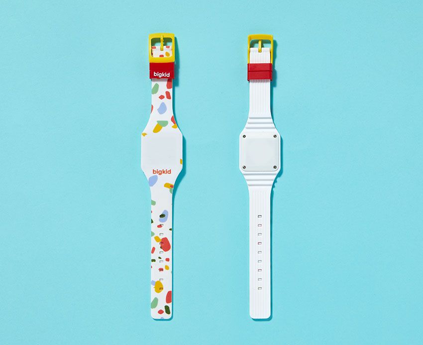 韓國 bigkid - 香香LED電子錶-深藍(橘子香)