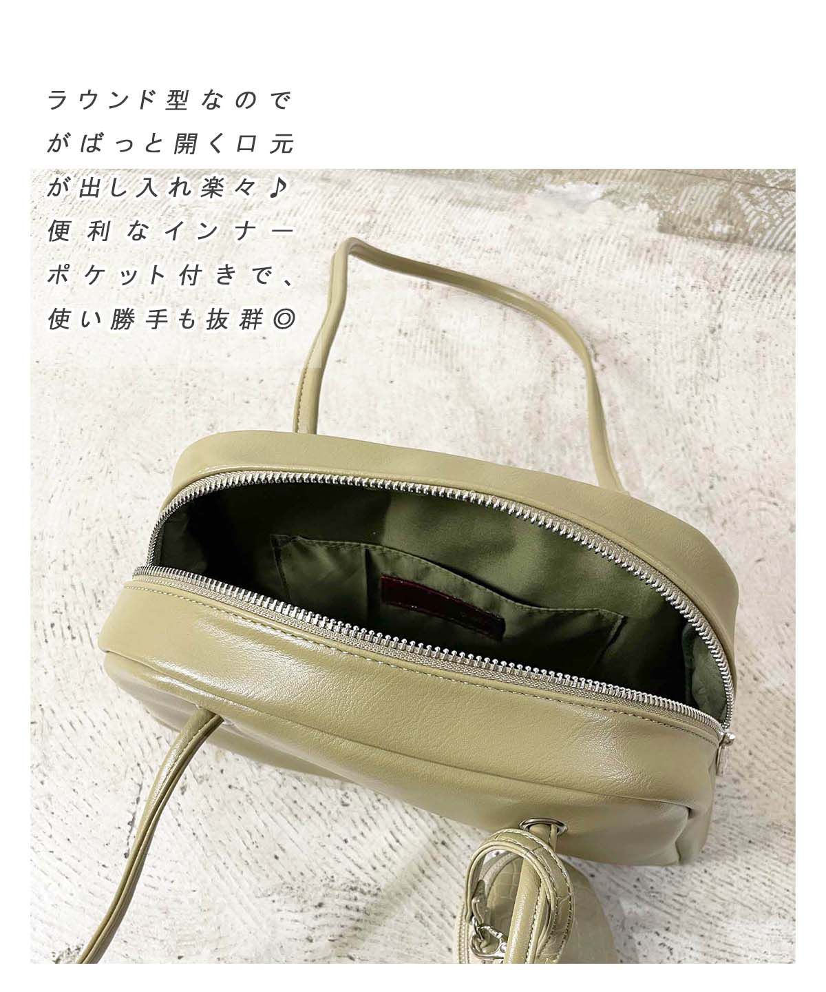 日本服飾代購 - 復古長提把肩背包/附零錢包-黑 (17x31x8cm)