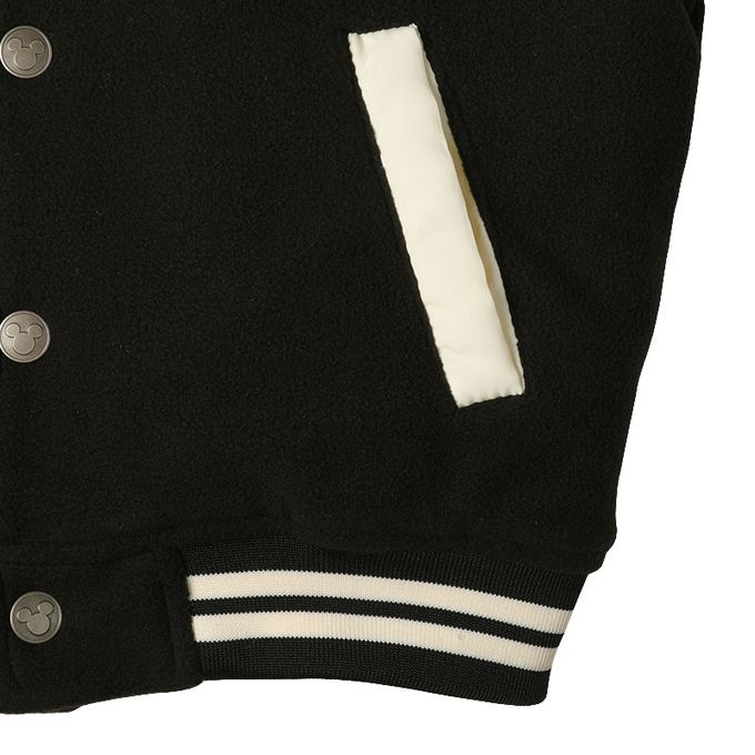 akachan honpo - 美式棒球外套-米奇-黑色