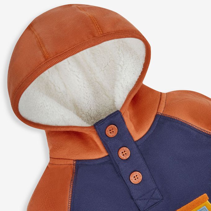 英國 JoJo Maman BeBe - 幼/兒童超優質100%純棉長袖連帽上衣/帽T-越野車