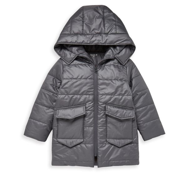 麗嬰房 Little moni - 3M科技羽絨保暖長外套-灰色