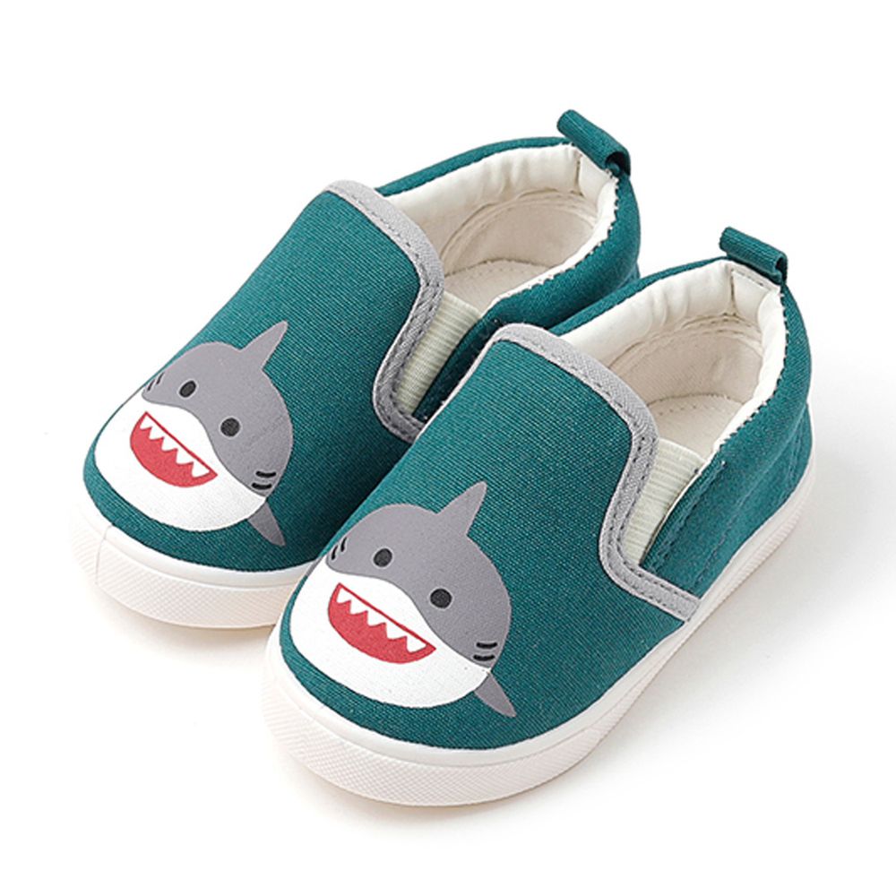 韓國 OZKIZ - 可愛動物兒童休閒鞋/室內鞋-鯊魚
