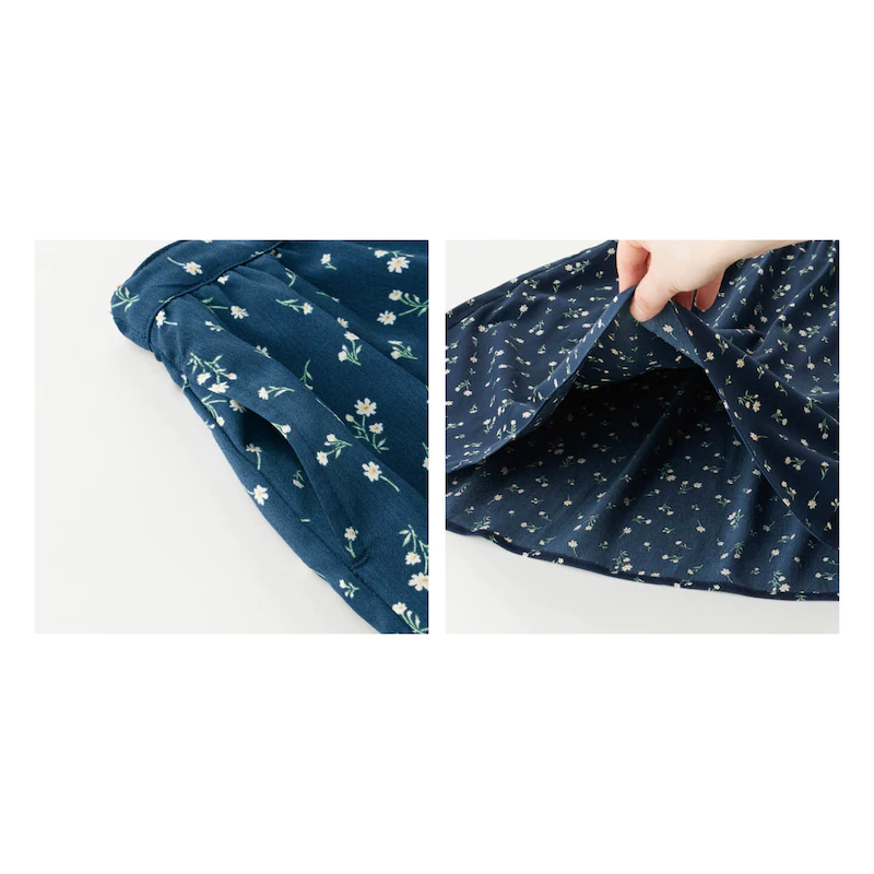 日本千趣會 - (孩子) 百搭七分長裙-薄荷