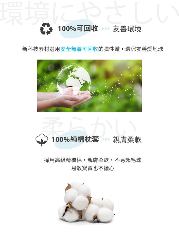 日本 Combi - Airpro水洗空氣幼童枕-枕套-小山藍 (27*40cm)