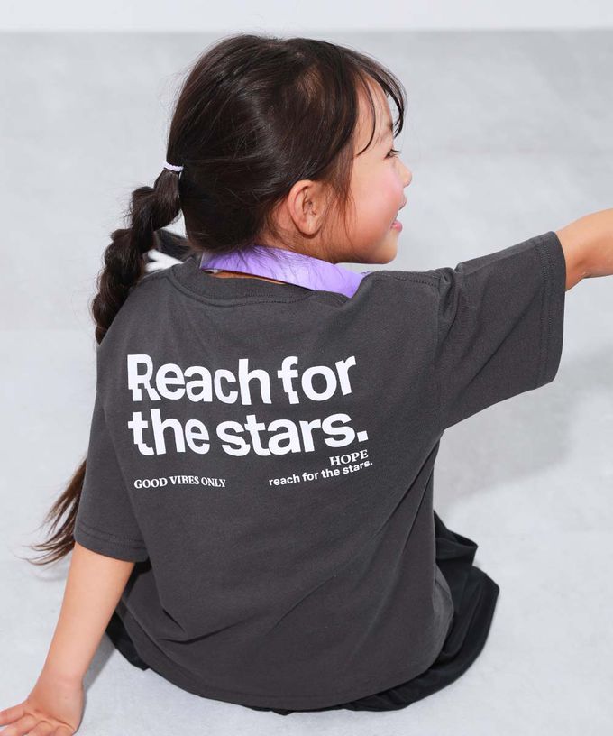 日本 devirock - 100%棉 定番印花短袖上衣-背後大logo-桃粉紅