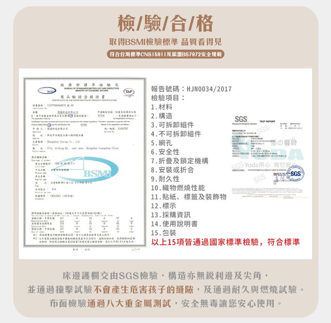 YODA - 兒童床邊護欄-晴空藍