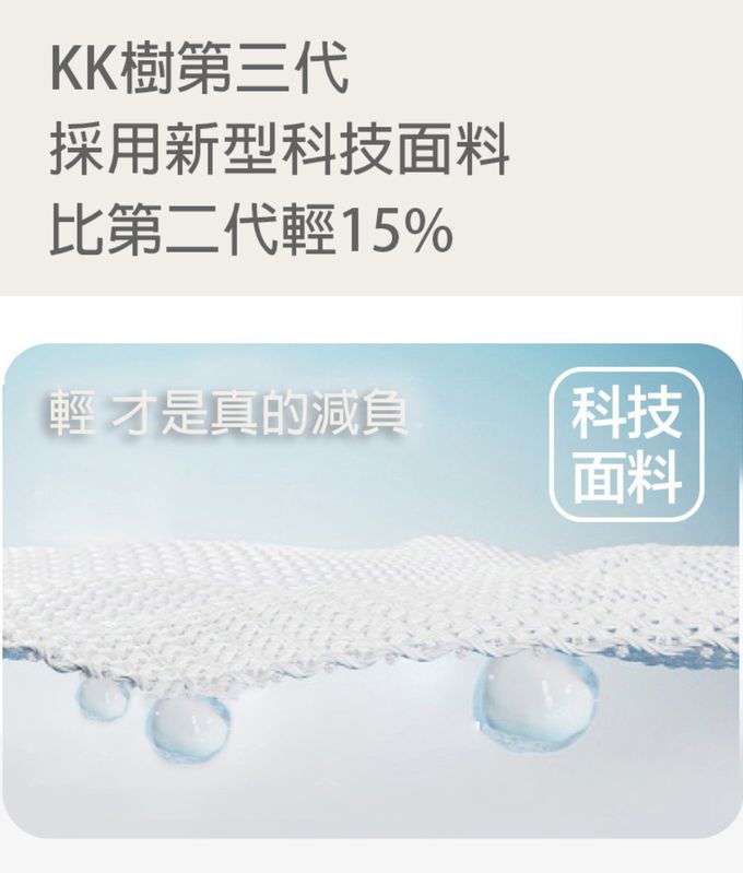 kocotree - 簡約掀蓋護脊書包-大碼-藍色