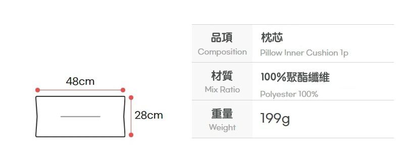 韓國 Rototobebe 4cm厚莫代爾雙面睡袋 規格表