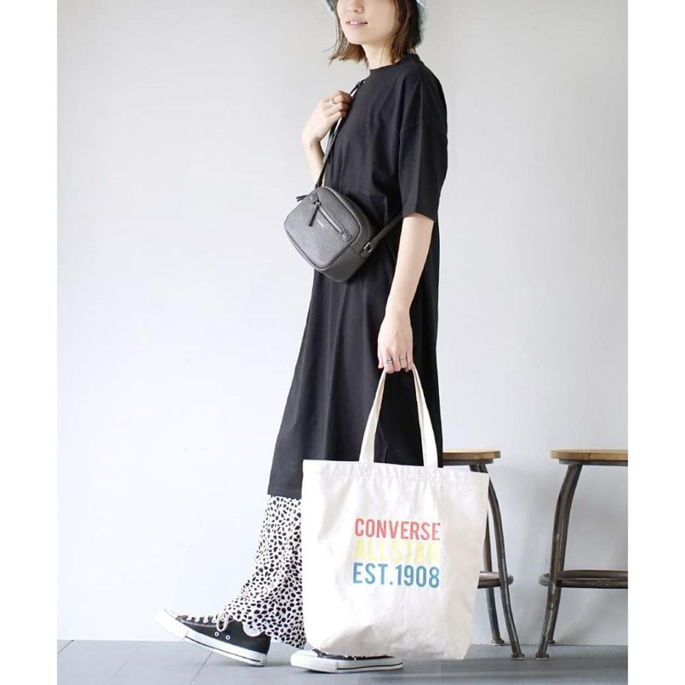 日本 zootie - Design+ 簡約透氣百搭短袖洋裝-黑