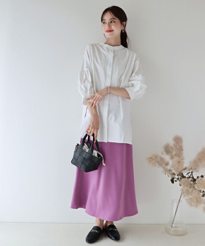 日本 BLUE EAST - 定番熱銷 甜美剪裁長裙-灰米