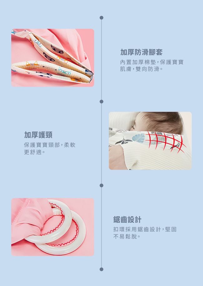 PUKU 藍色企鵝 - Lite多功能環抱背巾-藍色