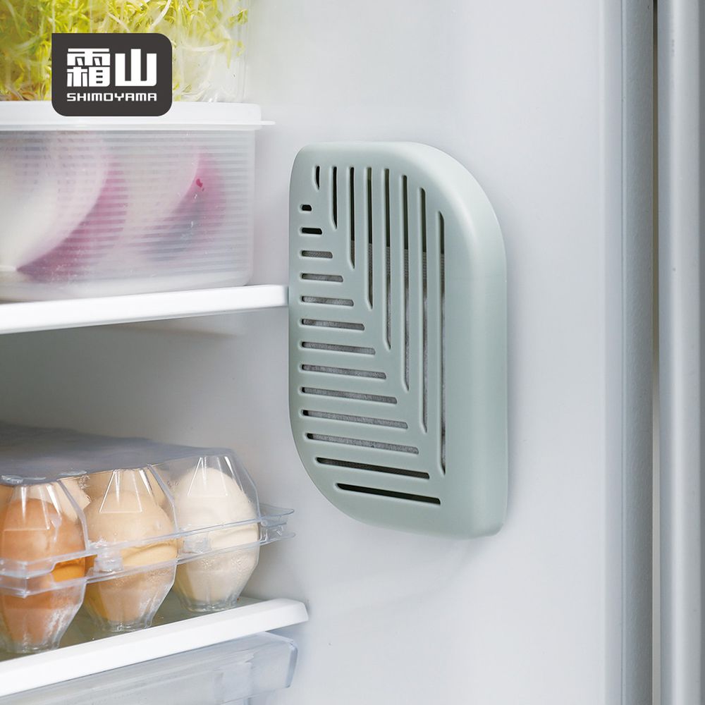 日本霜山 - 活性碳冰箱除臭去味/衣櫃防潮吸濕盒(附背膠)-3入