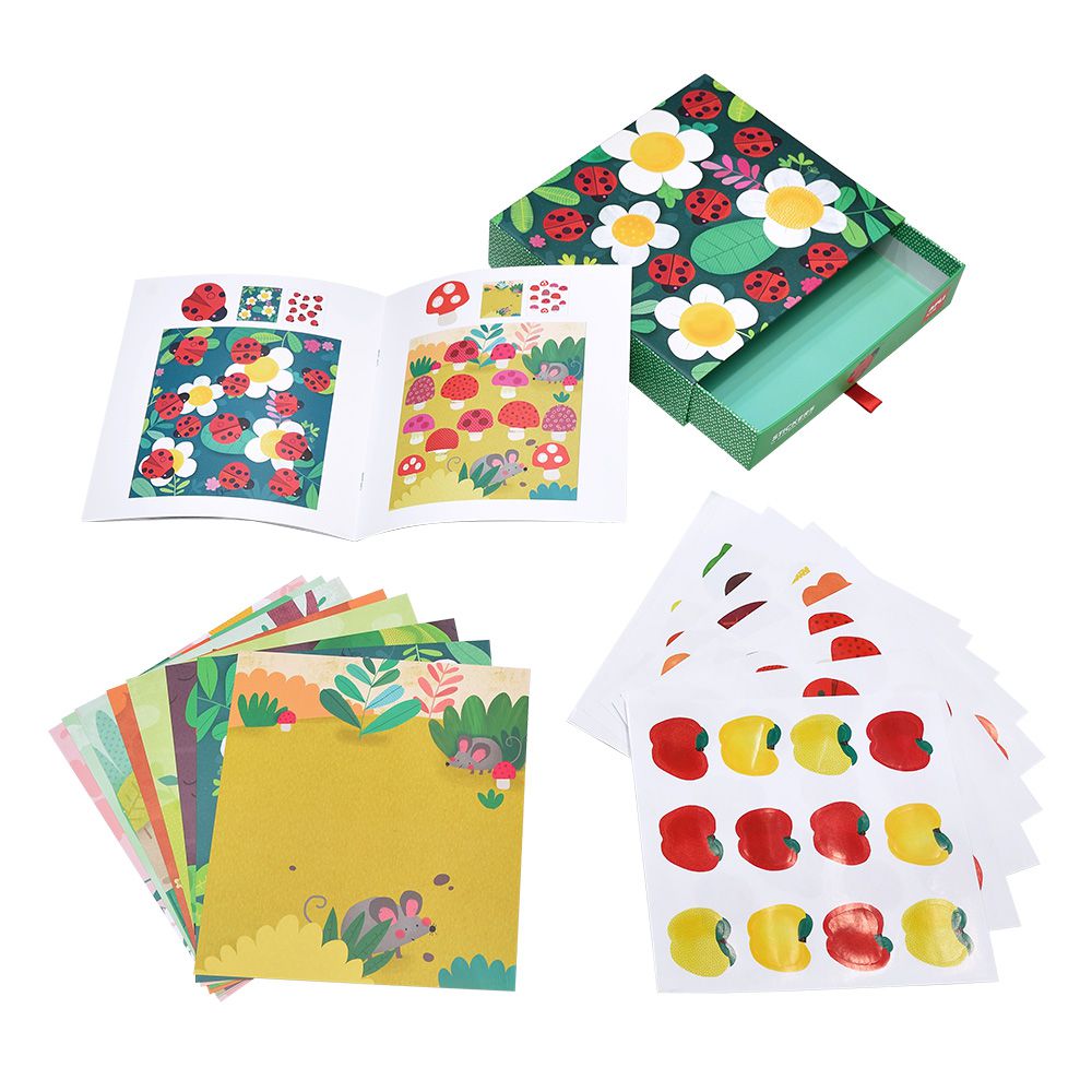 西班牙 APLI - 數數花園貼紙畫