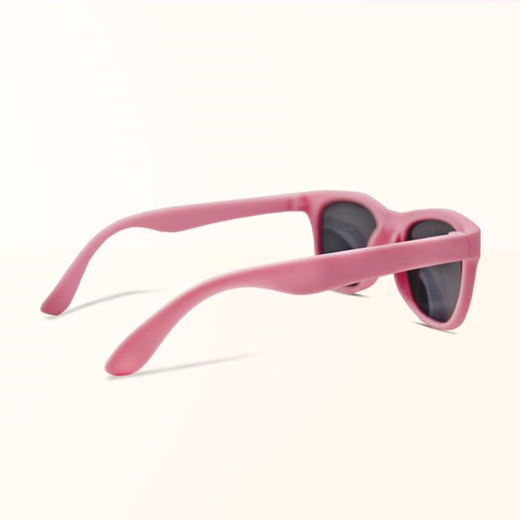 ALEGANT - 俏皮粉中性兒童專用輕量彈性偏光墨鏡│UV400太陽眼鏡