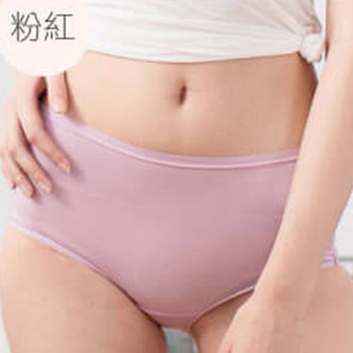 天絲棉舒膚平衡女三角內褲-中腰-粉紅